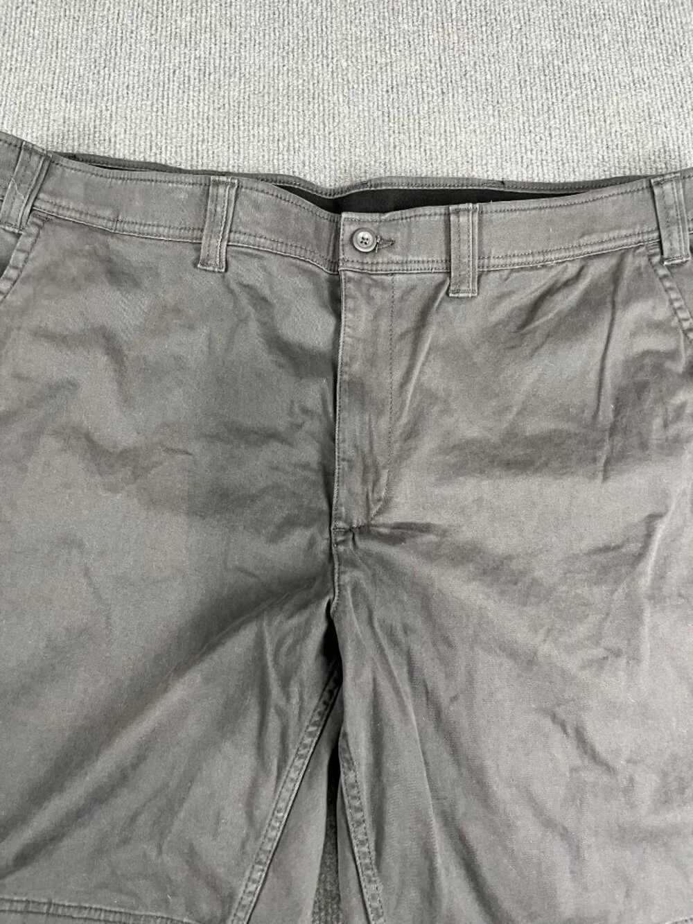 The Foundry Khaki Black Mens Stretch Shorts Size 48